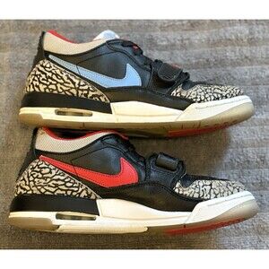 Nike Air Jordan Legacy 312 CD9054-004 Black Basketball Shoes Kids 7Y